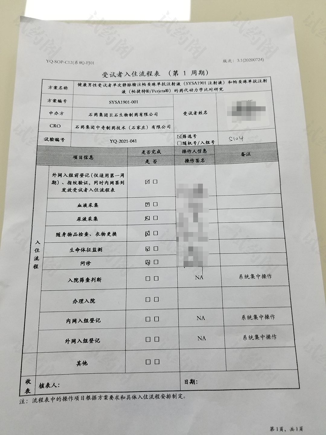 临床研究过程中健康受试者管理的常见问题